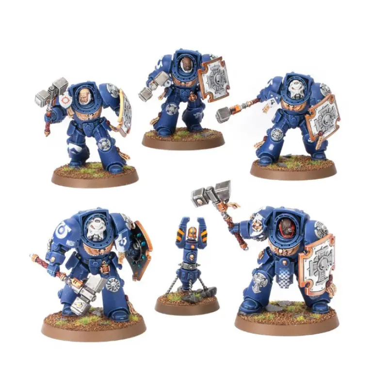 Terminator assault squad space marines, games workshop, extensie de joc warhammer 40000, 144 piese, gri, model 48-34
